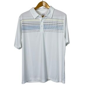 Snake Eyes Men’s Polo Shirt XXL 2XL Performance Golf Wicking Short Sleeve White